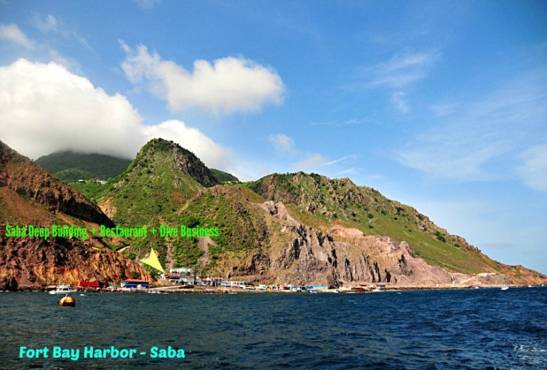 Fort Bay Harbor and Island of Saba