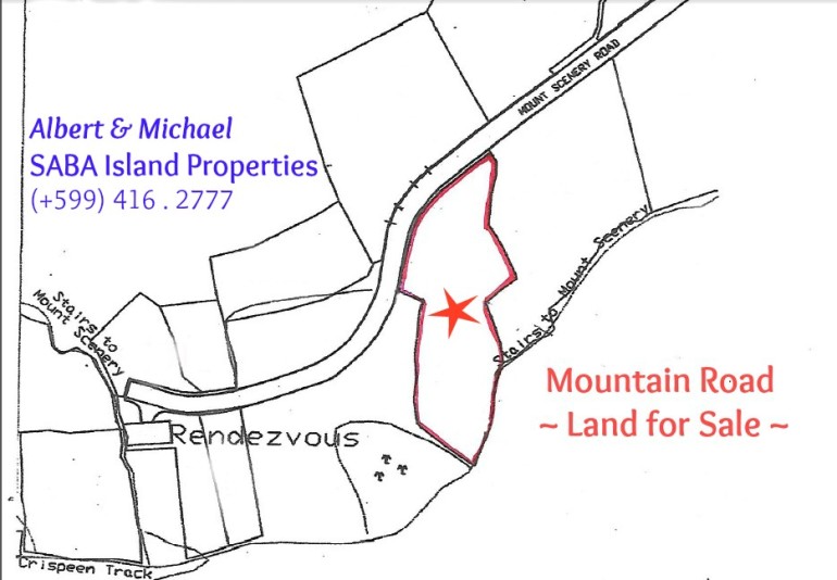 Mountain Road Land For Sale Saba