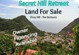 Secret Hill Retreat - Land For Sale - Owner Financing Available - Albert & Michael - Saba Island Properties - Exclusive Agents