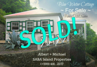 Blue Water Cottage - Sold - Saba Island Properties - Albert & Michael