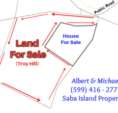 Troy Hill Land - For Sale - Albert & Michael - Saba Island Properties