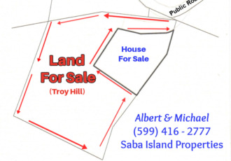 Troy Hill Land - For Sale - Albert & Michael - Saba Island Properties