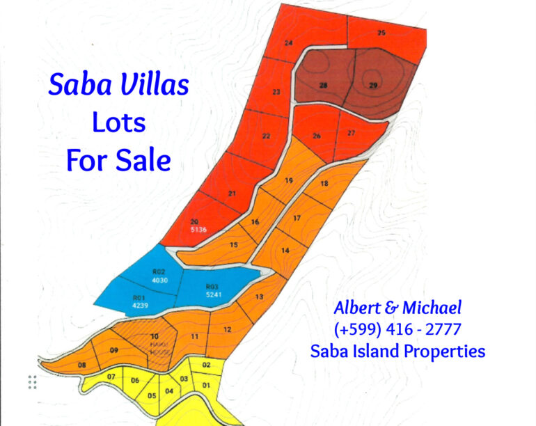 Saba Villas - Land For Sale - Albert & Michael - Saba Island Properties