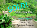 Mt. Scenery Road Land - SOLD - Albert & Michael - Saba Island Properties
